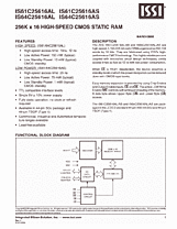 DataSheet IS61C25616AL pdf